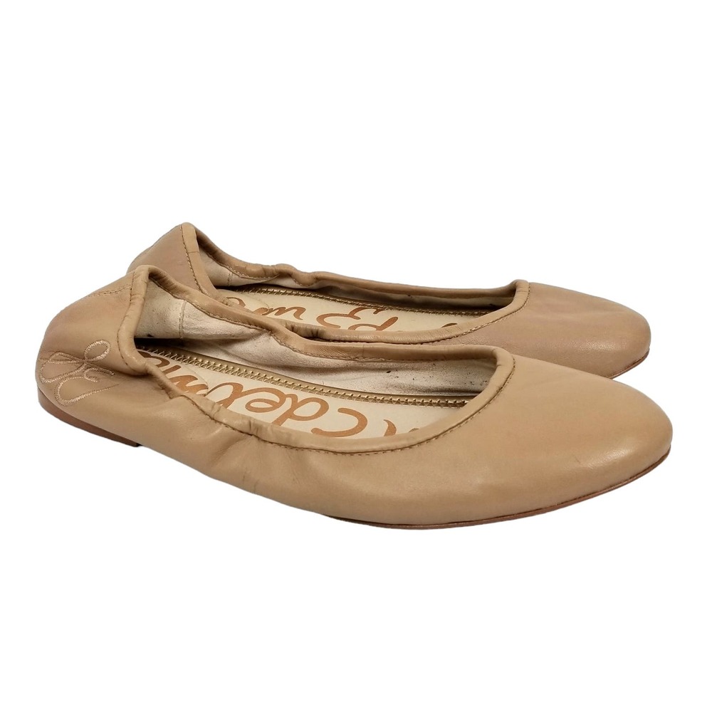 Sam Edelman Fritz Women's Tan Leather Ballet Flats Size 8